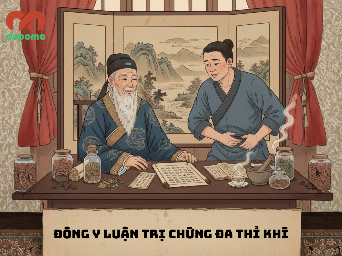 Đông y luận trị chứng đa thỉ khí (đánh rắm nhiều, xì hơi nhiều) - DUPOMA