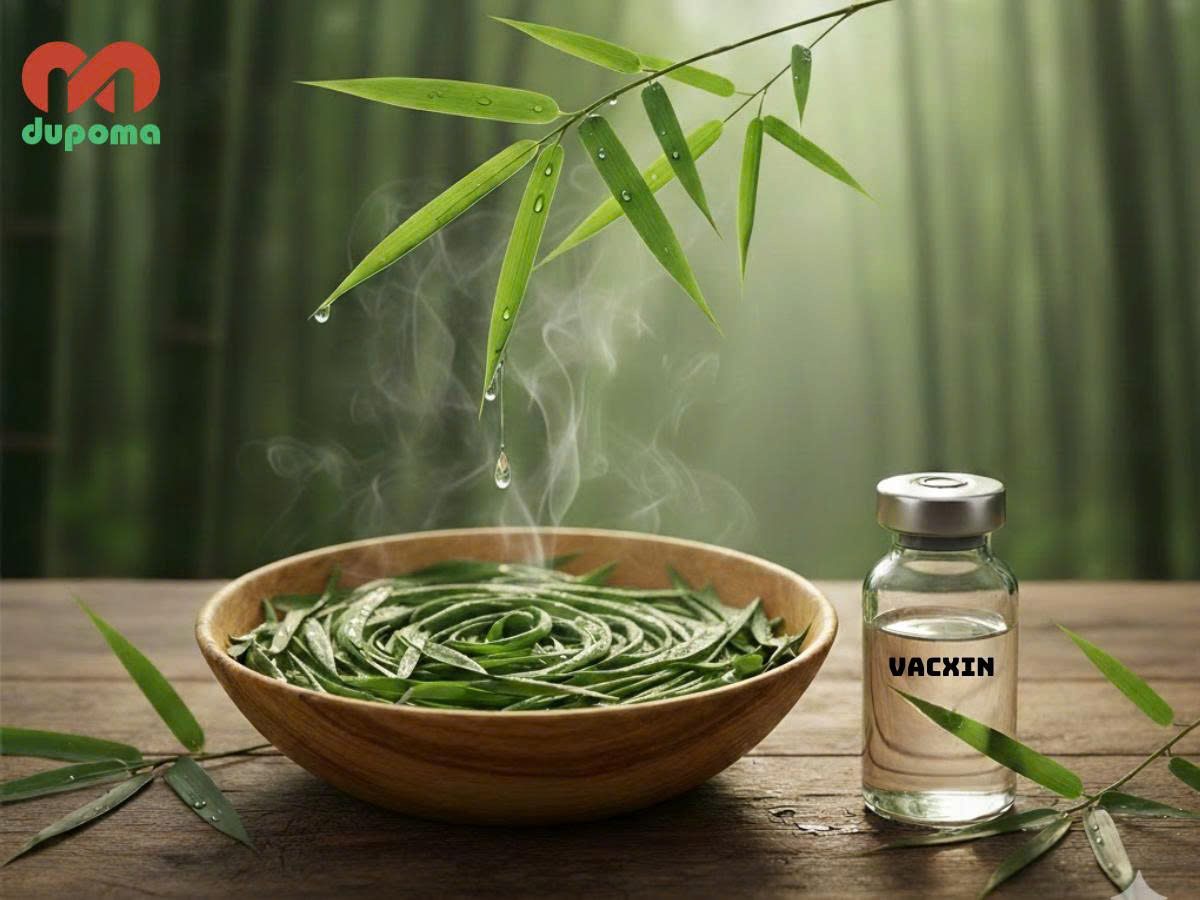 lá tre giải độc vaccine