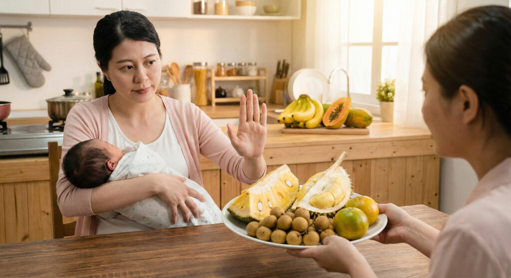 Những loại trái cây mẹ sau sinh không nên ăn