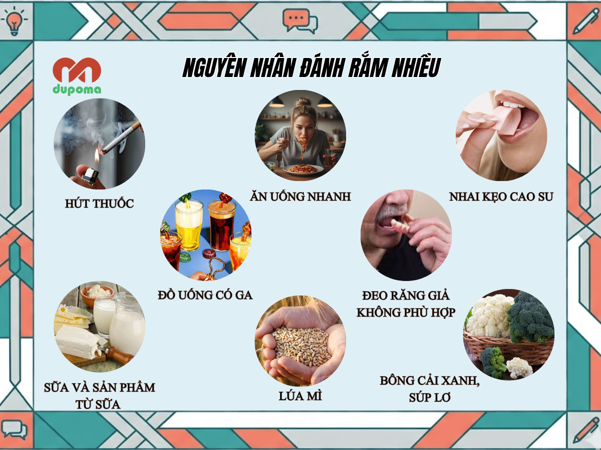 Đánh rắm nhiều do đâu? - DUPOMA